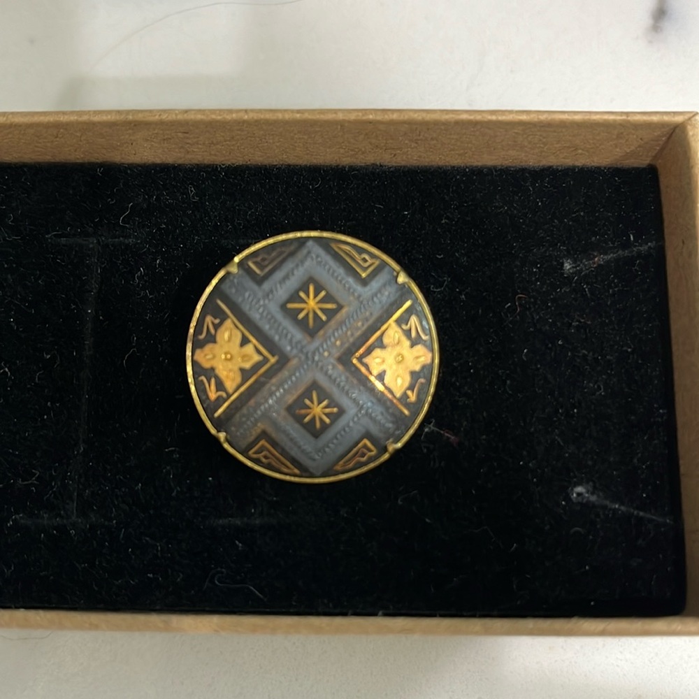Damascene brooch from Spain